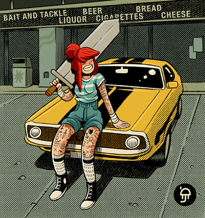 Death Proof - Spoof character design characterdesign comics illustration procreate