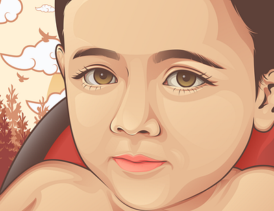 Cute Baby adobe illustrator artist baby cute design eyes illustration vector vectorillustration