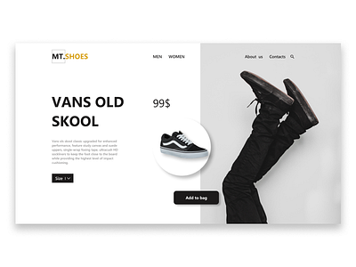 MTShoes Online Shop - Shoe Store branding ui uidesign uiux webdesign