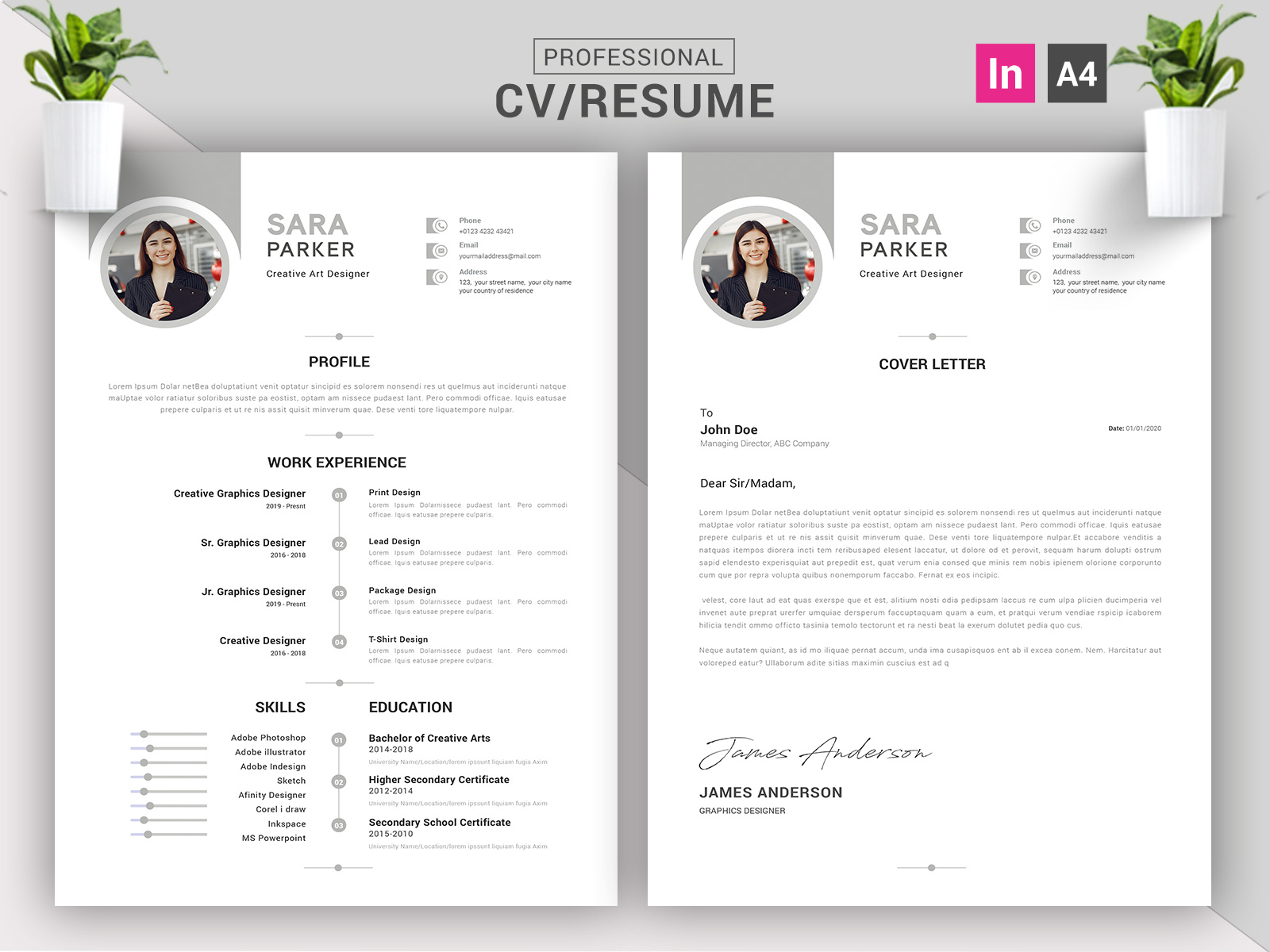 Example of Minimal Cv/Resume Design