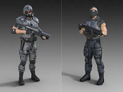 Star Troopers: Intrusion Protocol - Soldiers Designs 3d board game boardgame concept art digital 3d future futuristic game art sciencefiction scifi