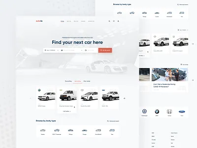 AUTO.RIA – Car Marketplace Website Redesign auto branding car clean ui interface landing page marketplace minimal shop store ui ux web webdesign