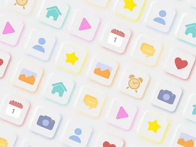 Icons design flat icon illustration illustrator logo minimal minimalist pastel pastel color