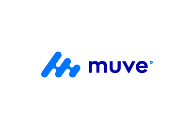 Muve logo blue brand branding clean design graphic design logo logotype motion muve sign sport