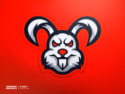 RABBIT - Mascot logo design esportslogo illustration illustrator logo mascot mascotlogo vector