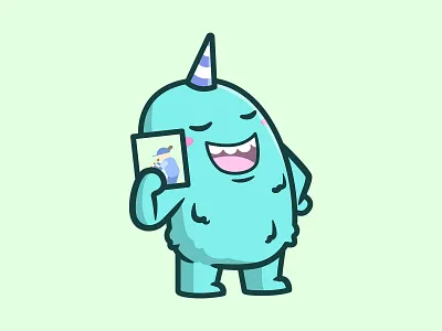 Cute Monster adorable art artwork branding cartoon character cute illustration moster vector