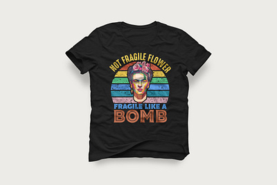 Not Fragile Flower Fragile Like A Bomb T-Shirt Design amazon amazon t shirts amazon t shirts design bomb etsy shop flower fragile retro teespring tshirt tshirt art tshirt design tshirtdesign tshirts vector vintage