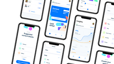 Bloks - Landing Page Builder app application builder dailyui landing page mobile ui ux
