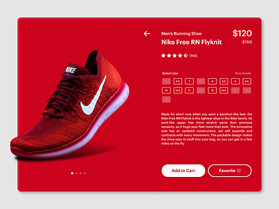 Daily UI 012 - E-Commerce Shop (Single Item) 012 daily dailyui design figma nike product card shop ui