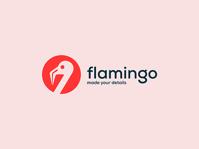 flamingo logo design abstract brand branding colorful design details fashion flamingo flamingo logo illustration logo logo design logos pink store design store logo