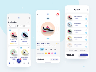 Ecommerce Mobile App add to cart app app design ecommerce ecommerce app ios minimalist mobile mobile app design online shop shopping trendy design ui ui app design ui design ux