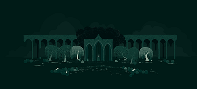 Green Woods II adventure animation asset character dark digital forest game game art illustration mystic nature pixel pixelart pixelartist pixelated ruins sword temple willow