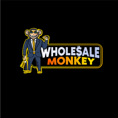 Wholesale monkey branding branding design character design illustration illustrator logodesign mascot monkey