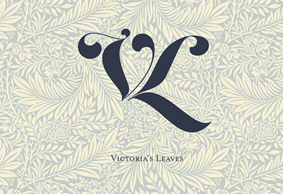 Victoria's Leaves Logo floral florist logo warmup