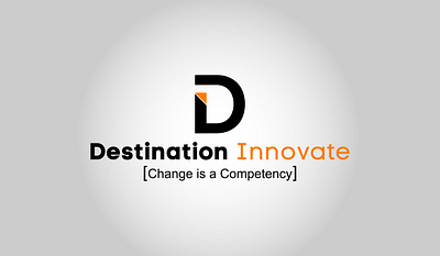 Destination Innovate branding design destination di icon illustrator logo minimal vector