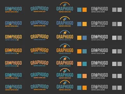 Logo Graphugo test couleur branding couleur creation design graphics icon logo test typography vector