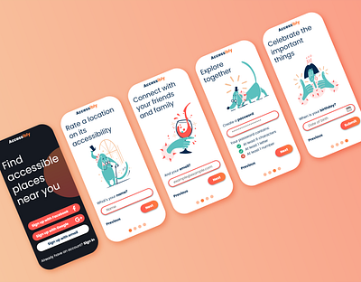 Accessibly Sign-Up 001 accessibility app daily ui dailyui disability