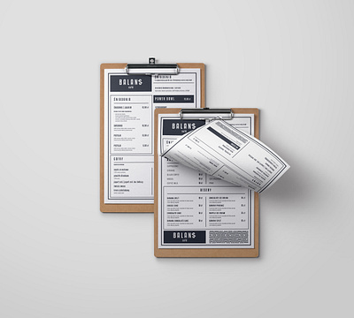 Balans menu