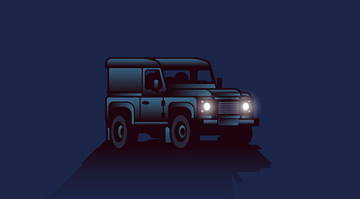 Defender car clean defender illustration inspire land rover vehicle