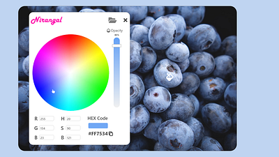 Color Picker app art branding dailyui dailyuichallenge design ui ux vector web