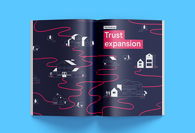 Report for The Key digital drawing editorial design graphic design houses illustration indesign magazine mockup photoshop report