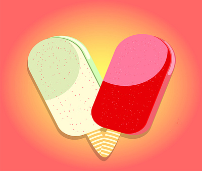 Ice creams design designer food graphicdesign illustrator