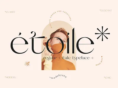 Etoile* - Modern & Elegant Font Set branding display font download fonts elegant font font font design font duo fonts graphic design lettering logo font logo fonts modern font modern fonts retro font sans serif typeface typefaces typography vintage font