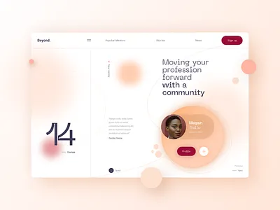 Mentor Community Page concept grid marketing mentor ui ui design web