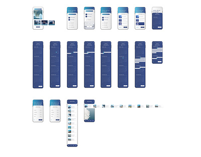 Calendar Date-picker for Executive Retreat App ( e x u r o ) brand identity design figmadesign hci human computer interaction interaction design interactiondesign logodesign ui userinterface ux