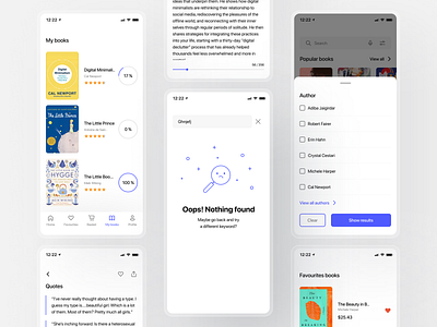 Book Store App app app design app store design ios ios app mobile mobile app ui ux