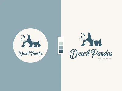 Desert Pandas Logo art branding design logo ui ux vector