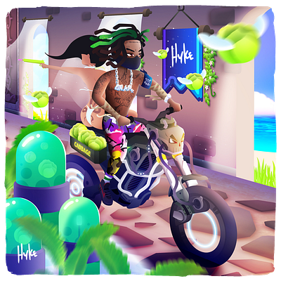 Motorcycle Bandit artworks bandit digital art game art mobile game