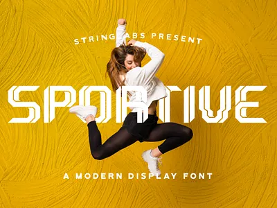 Sportive - Modern Display Font bold casual decorative display elegant font handlettering italic lettering logotype modern sans sansserif stylish typography
