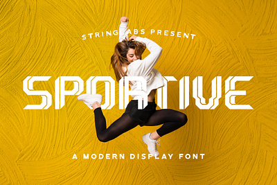 Sportive - Modern Display Font bold casual decorative display elegant font handlettering italic lettering logotype modern sans sansserif stylish typography