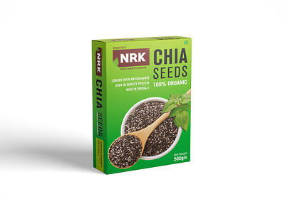 Chia Seeds concept design food package organic food packaging