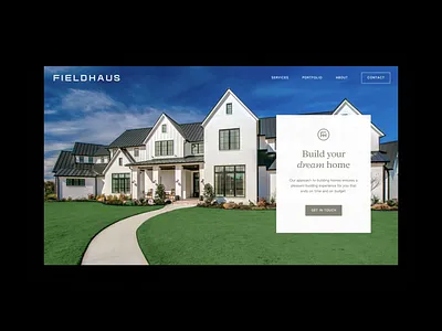 Fieldhaus Website architecture architecture logo brand brand design interior design ui ui design website website design