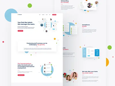 Teamed Website branding design freelancer minimal nocode teamed ui ux web webflow website websitedesign