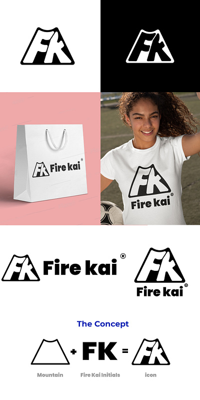 Fire Kai Logo design logo logo design mockup