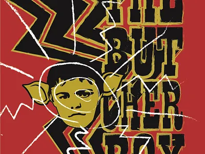 butcher boy design illustration typography