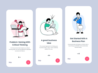 Onboarding process - Mobile app app best design business business mobile app concept design design thinking idea mobile mobile app nice shot onboarding trend design 2020 trendy design ui user experience user interface design userinterface ux walkthrough