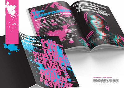 festival brochure branding design illustration typography