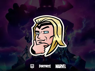 Fortnite Chapter 2 Season 4 emoticons - Thor avengers comics fortnite illustration marvel thor ui video game