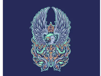 Garuda collaboration designer digital art illustration illustrator indonesia