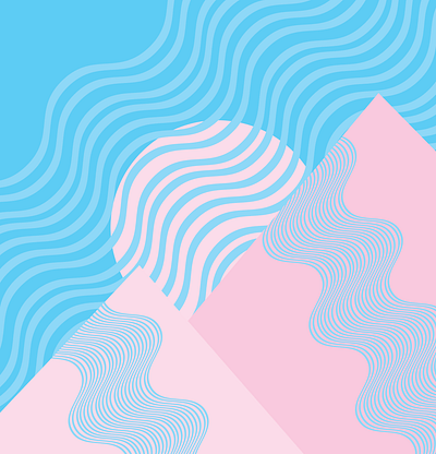 Abstract | Illustration abstract abstract art adobe illustrator artwork blue cute illustration design flat geometric art geometry graphic illustration landscape line lineart minimal minimalist pink simple vector