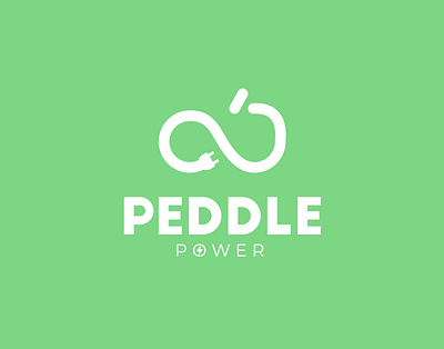 Daily Logo Challenge : Day 24 - Peddle Power bicycle logo brand identity branding creative daily dailylogochallenge design logodesign logodesignchallenge logotype power visual identity