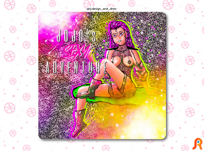 Jojo's sexy adventure amine dio illustration jojo manga polnareff texte typography