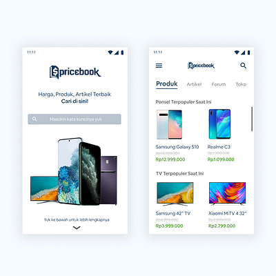 Pricebook New Landing Page Web Design design landing page pricebook prototype ui