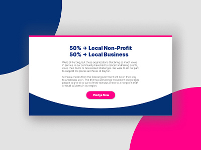 #StimulusChallenge - UI Sample interface modern non profit ui website
