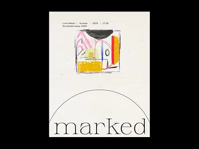 MARKED minimalism poster a day simple design