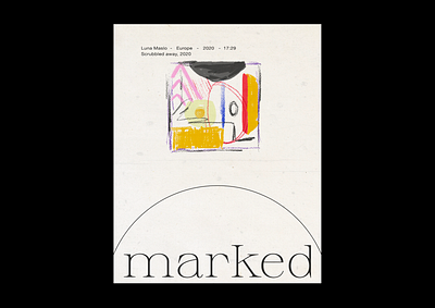 MARKED minimalism poster a day simple design